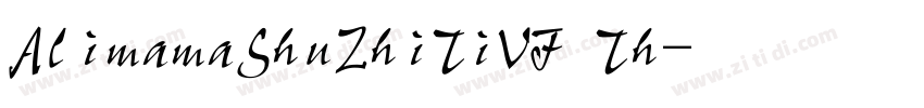 AlimamaShuZhiTiVF Th字体转换